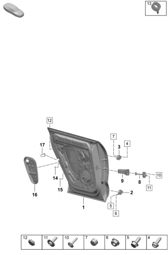 804-050 - Assemblage-tôlerie porte
Elements carross.amovibles