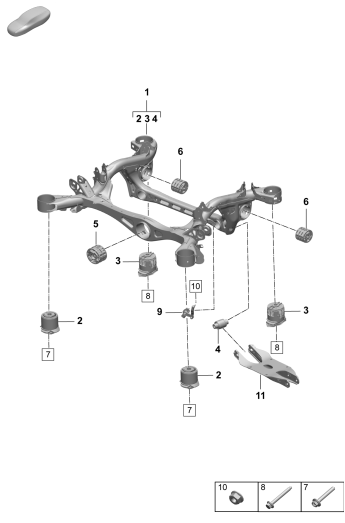 501-010 - Faux-chassis
Essieu arriere