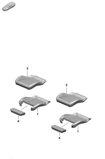 817-420 - Partie en mousse
Garniture de siege
siege sport