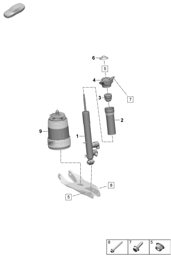 502-000 - Suspension pneumatique
amortisseur de vibrations
ressort pneumatique