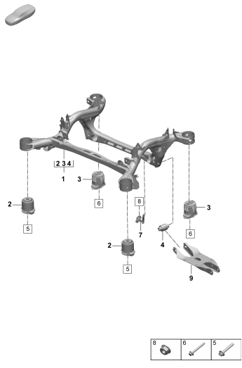 501-005 - Faux-chassis
Essieu arriere