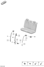 812-100 - ceinture de securite 3 points
Boitier de verrouillage
