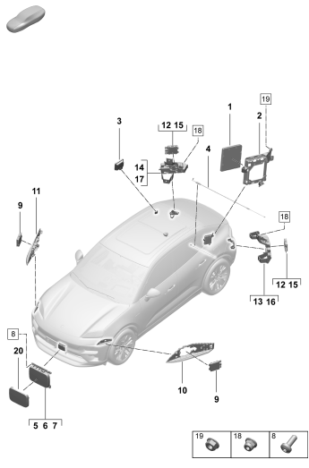 901-300 - Calculateur (BCM) pour
syst. confort et reseau bord
Calculateur pour
ouverture de porte de garage
regulation des distances
pour vehicules avec
assistant de changem. de voie