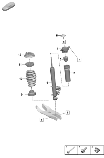502-020 - Suspension acier
amortisseur de vibrations
Ressort helicoidal