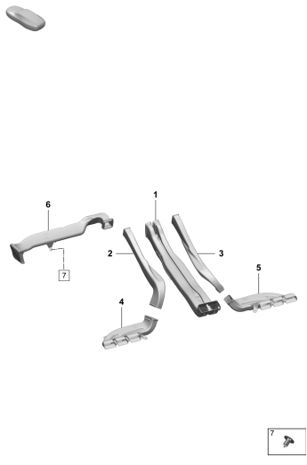 813-200 - guidage d'air
Console centrale