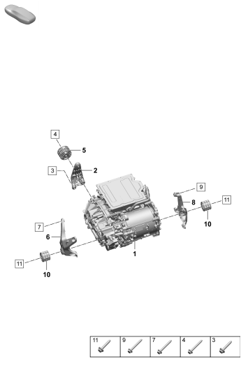 151-140 - Moteur princ. entrain. electr.
Essieu arriere