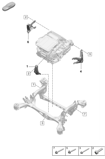 501-010 - appui de moteur
Faux-chassis