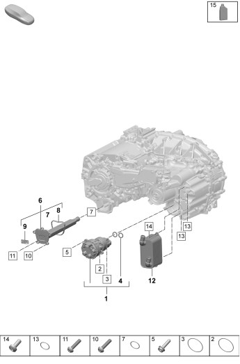 355-120 - Moteur princ. entrain. electr.
Essieu arriere
pompe a huile