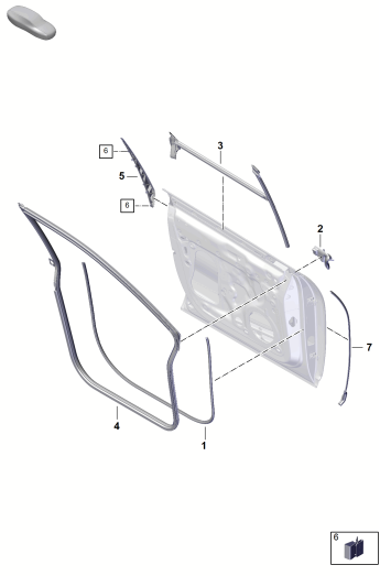 804-100 - joint de porte
Elements carross.amovibles