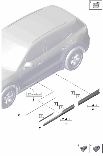 810-350 - moulure p. porte
Elements carross.amovibles