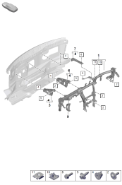 809-150 - cadre de support
Garniture du tableau de bord