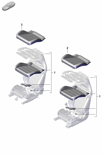 817-410 - Partie en mousse
Garniture de siege
Rembourrage d'assise
Siege de serie
p. vehicules avec reglage
electr. sieges 8 courses