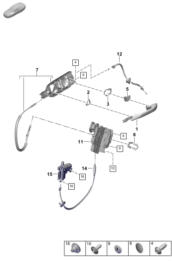 804-250 - Poignees de porte
Serrure de porte
Elements carross.amovibles