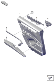 808-500 - Garniture de porte
p. vehicules avec
equipement similicuir