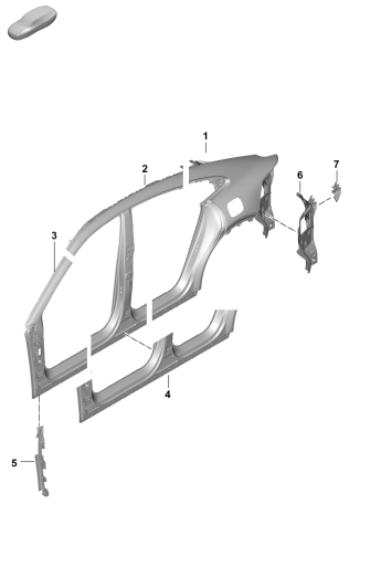801-555 - panneau lat.
sections
Coupe