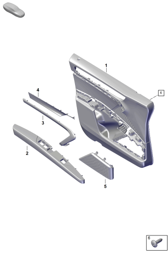 808-000 - Garniture de porte
p. vehicules avec
equipement similicuir