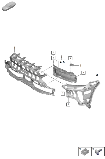 802-050 - pare-chocs
pieces detail
grille de guidage d'air