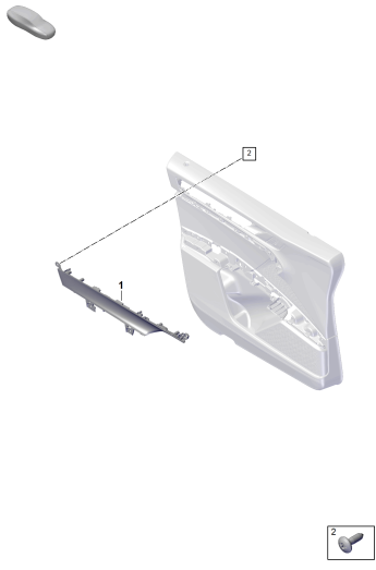 808-450 - moulure p. revetement de
porte
Porte avant
