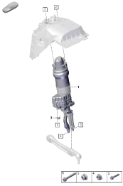 402-005 - Suspension pneumatique
jambe de force complete