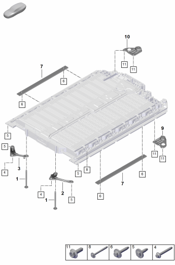 251-010 - Batterie de rechange
Pieces de fixation