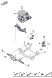 401-010 - Berceau et
supports d'unité
