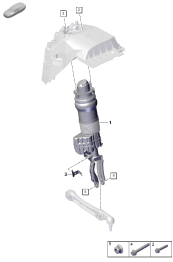 402-000 - Suspension pneumatique
jambe de force complete