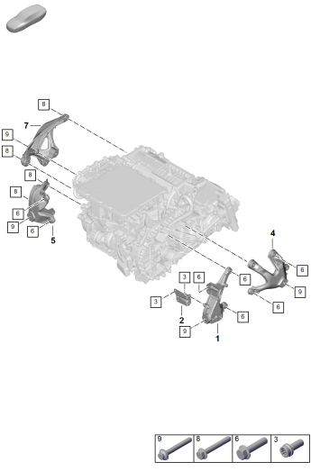 501-015 - appui de moteur
Faux-chassis