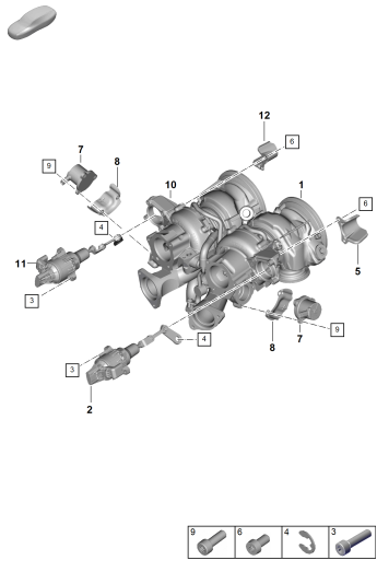 202-040 - Turbocompresseur a gaz d'ech.
pieces detail