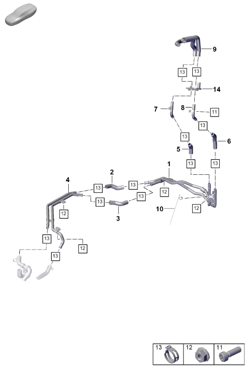 815-520 - chauffage
Refroidissement de la batterie
pour vehicules avec
transmission hybride