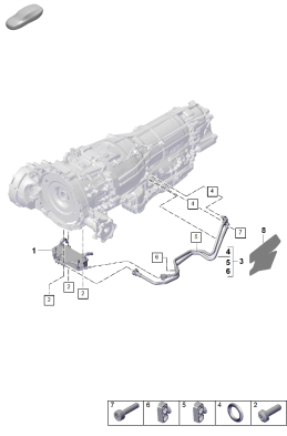 360-000 - Boite automatique 8 vitesses
pour vehicules avec
transmission hybride
Radiateur d'huile bdv
Conduite d'huile