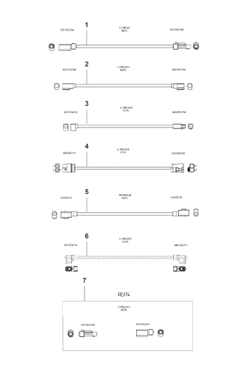 912-600 - Kit de reparation pour
cable d'antenne