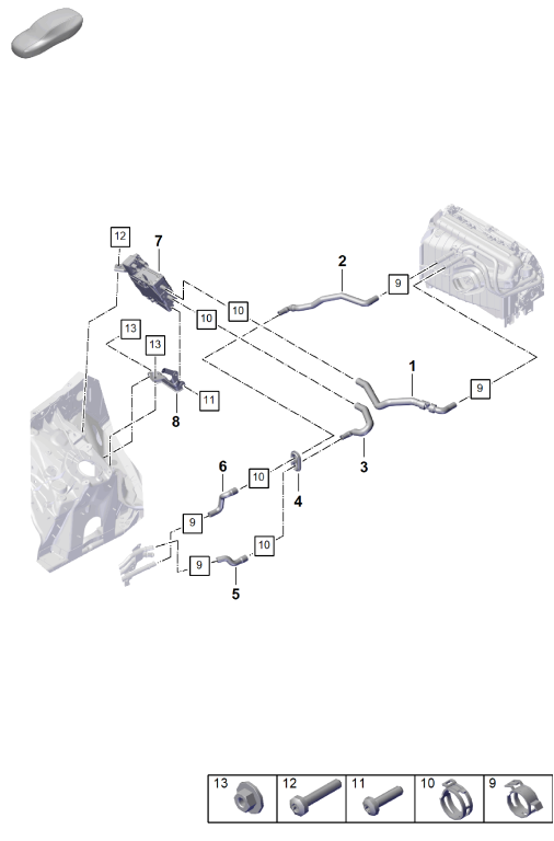 815-100 - chauffage
Circuit haute température
Chauffage a haut voltage (PTC)
pour vehicules avec
transmission hybride