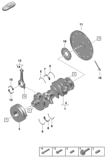 102-020 - Vilebrequin
bielle
Disque entraineur