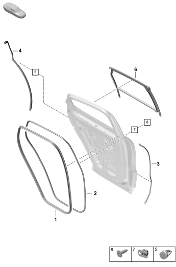 804-175 - joint de porte
Elements carross.amovibles
Coupe