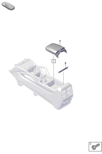 809-350 - Console centrale
couvercle