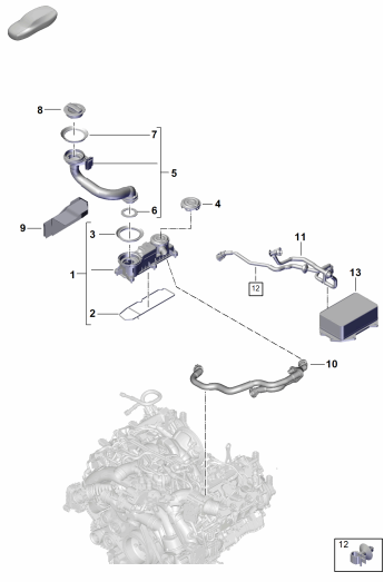107-355 - Aeration pour bloc-cylindres
separateur d'huile