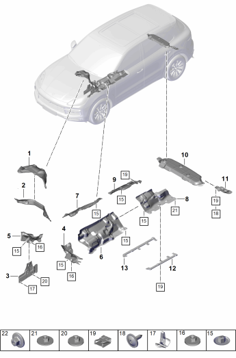 801-725 - Protection contre la chaleur
Bas de caisse
Elements carross.amovibles