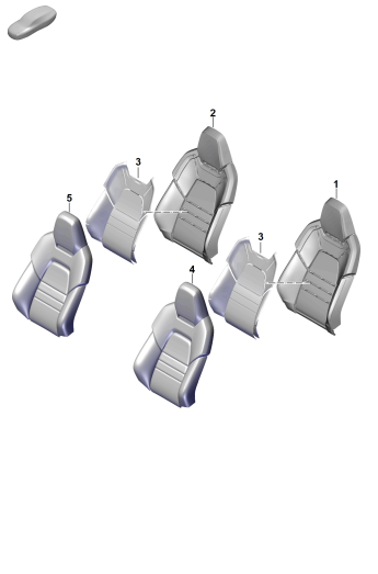 817-320 - Partie en mousse
Garniture dossier
siege sport