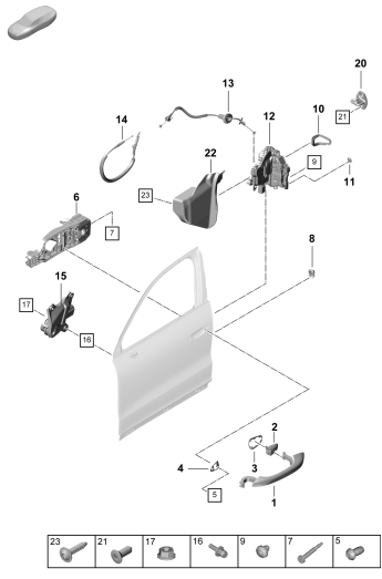 804-200 - poignee de porte ext.
Serrure de porte