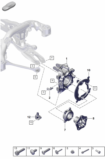 501-020 - Support de roue
Moyeu de roue