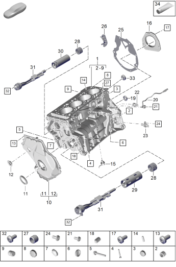 101-100 - Carter-moteur
pieces detail