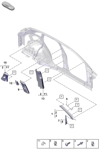 807-200 - Revetement
Montant A
Montant central
Revetement de colonne C
et
element retractable