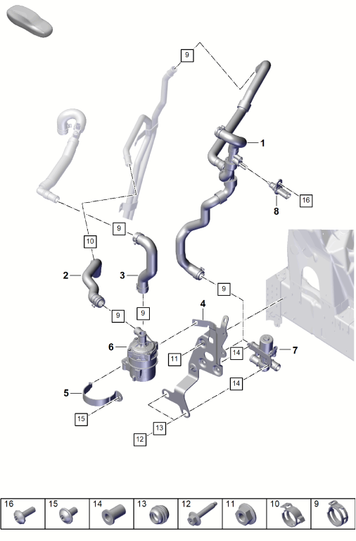 815-210 - chauffage
Circuit basse température
pour vehicules avec
transmission hybride