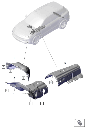 801-730 - Insonorisation
Tablier avant
tunnel