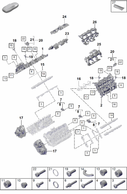 103-050 - couvre-culasse
Insonorisation
Elements carross.amovibles