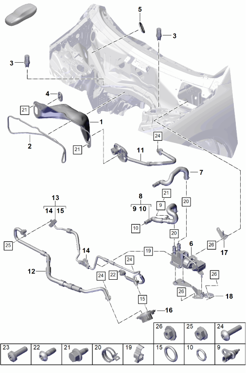 815-001 - Chauffage, climatiseur
caisson d'eau
pour vehicules avec
transmission hybride