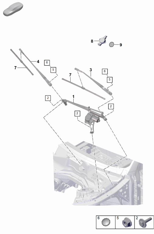 906-000 - Essuie-glace complet
Detecteur de pluie