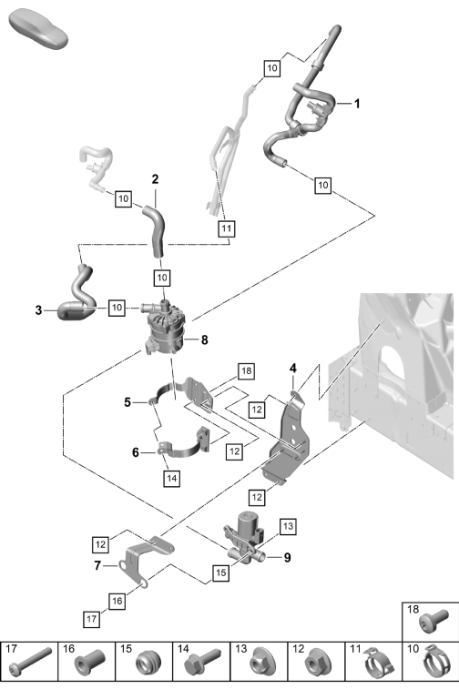 815-200 - chauffage
Circuit basse température
pour vehicules avec
transmission hybride