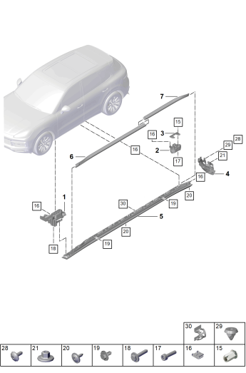 810-200 - Garniture bas de caisse
Elements carross.amovibles