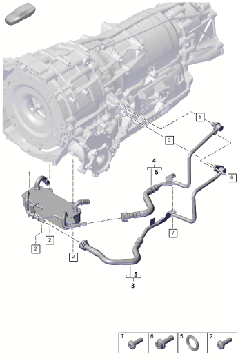 360-060 - Boite automatique 8 vitesses
pour vehicules avec
transmission hybride
Radiateur d'huile bdv
Conduite d'huile